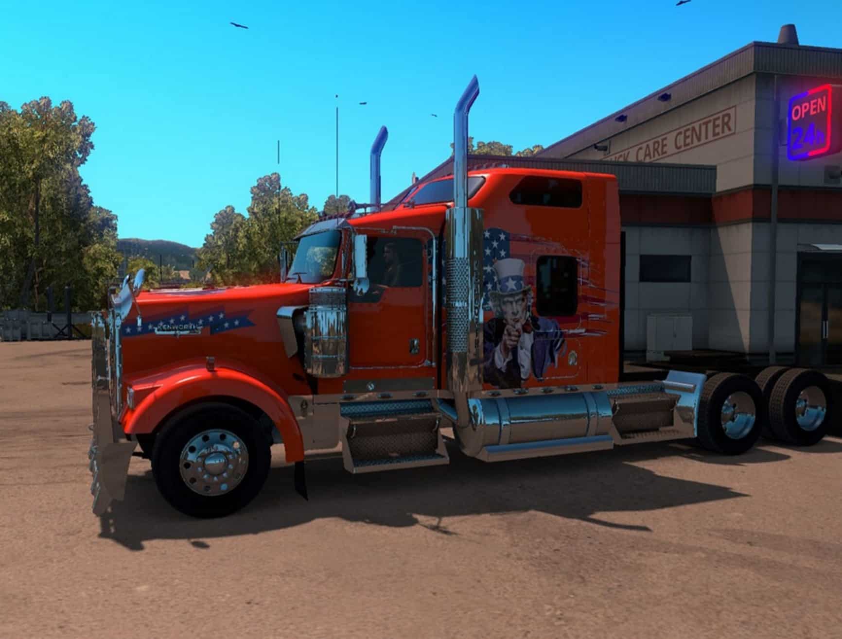 Kenworth W900 American Truck Skin Mod American Truck Simulator mod ATS mod
