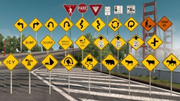 Traffic-Signs-Pack – brand new traffic signs for ATS Mod (2)