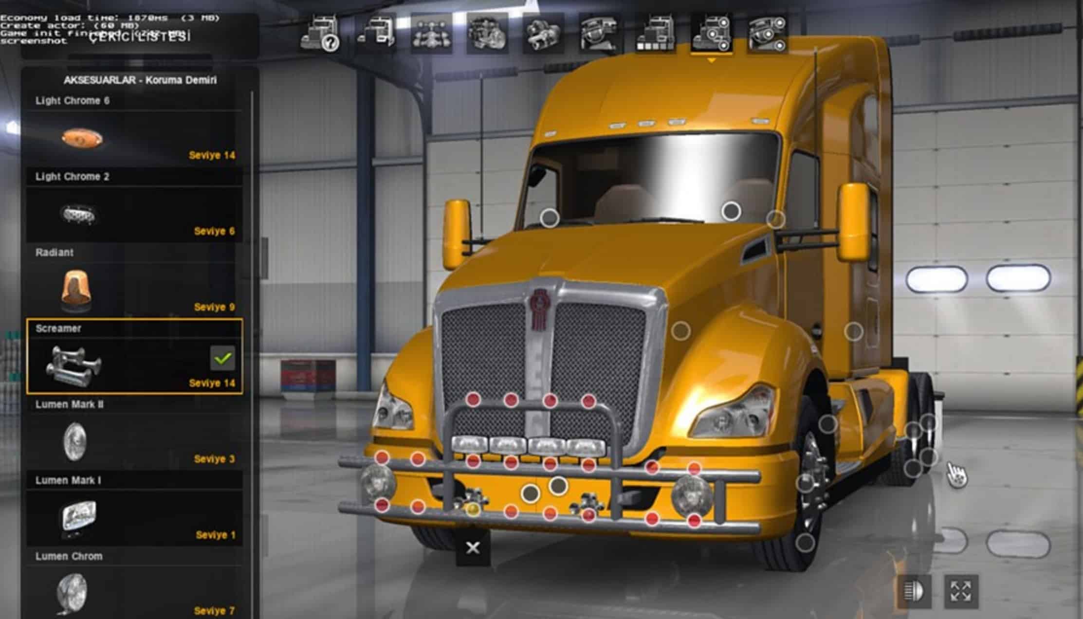 Truck Accessories v 1.2 Mod  American Truck Simulator mod 