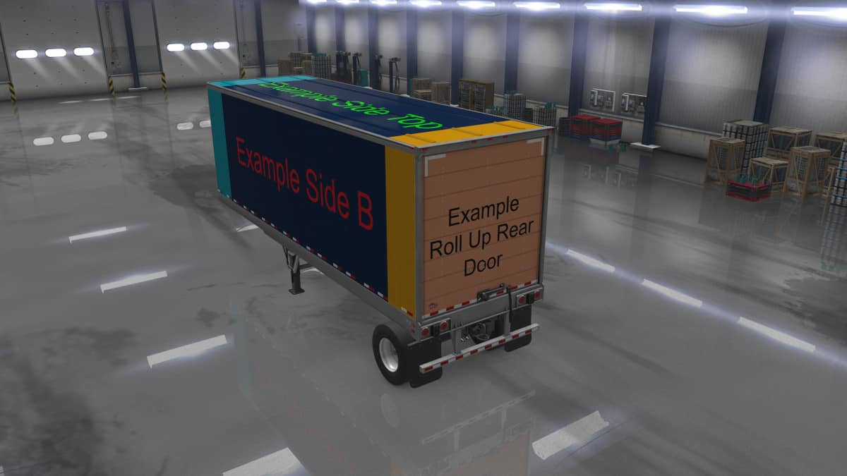 ATS Owned Trailers Templates with Example Skin Mod American Truck