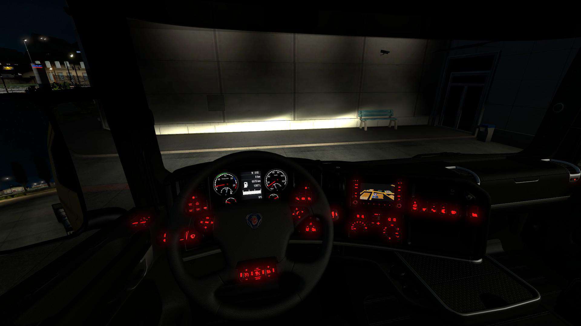 Red Interior Light V1 0 Mod American Truck Simulator Mod