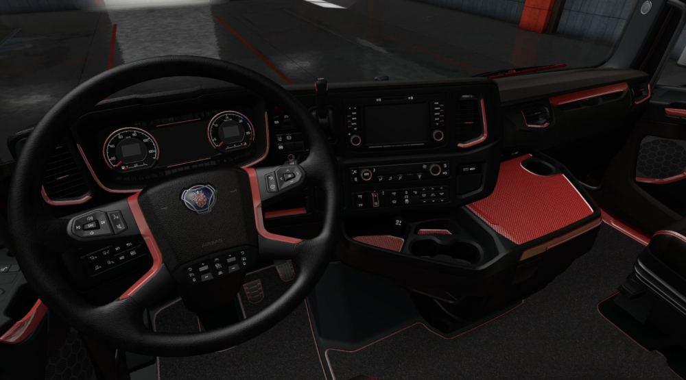 Scania S R Special Black Cherry Interior 1 36 X Ets2