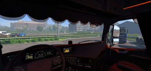 Daf Xf 106 Holland Style Interior Red Pluche 1 36 X Ets2