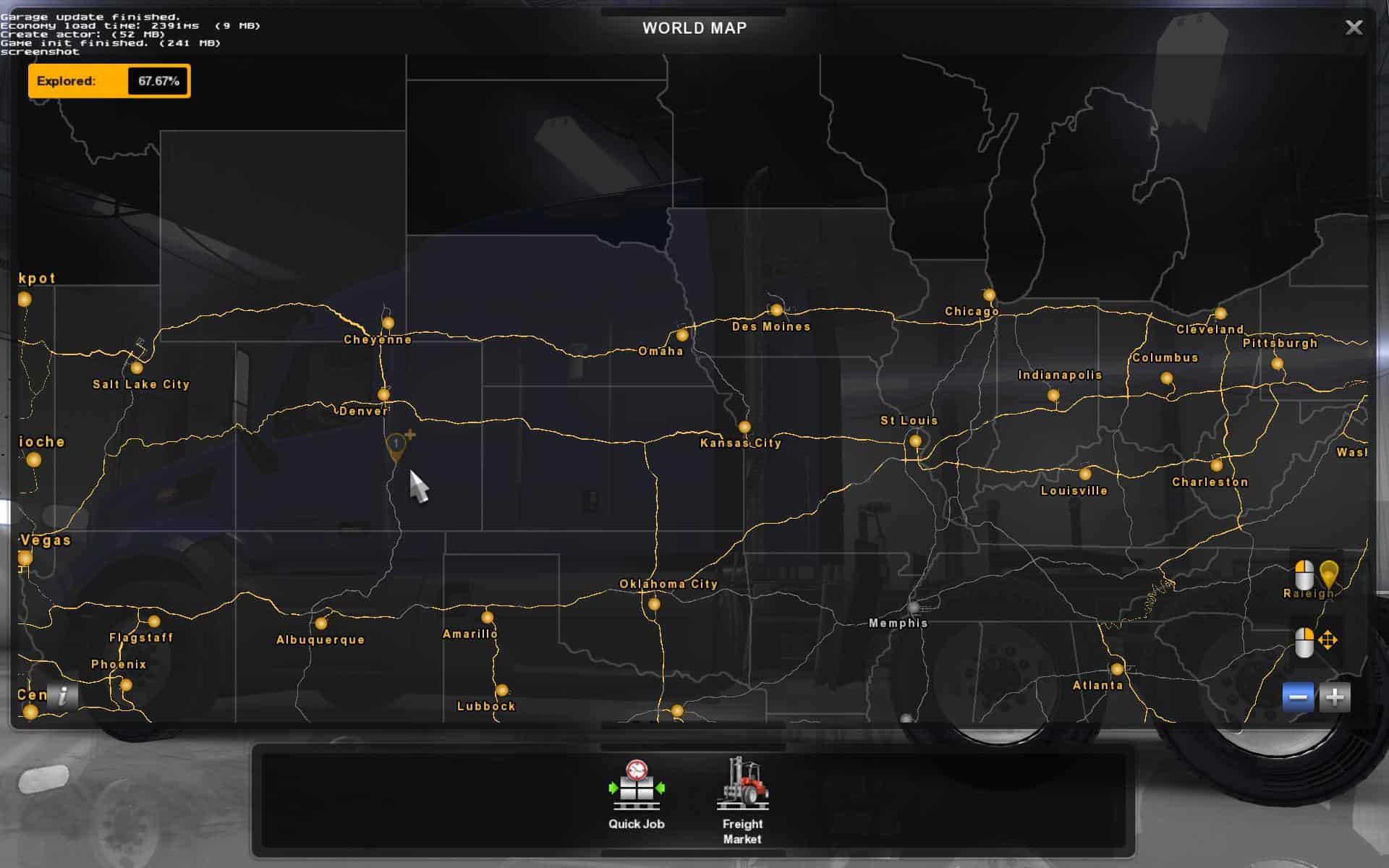 Последняя версия атс. Карта Американ трак симулятор. Американ трак 2 карта. American Truck Simulator стандартная карта. Карта АТС 2.