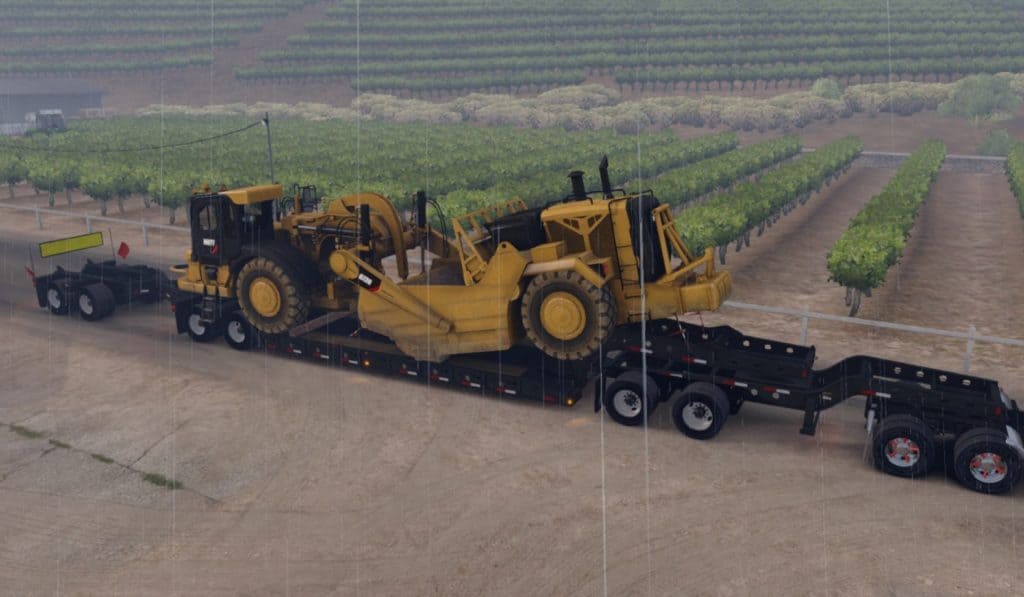 Fs19 Scrapermod Long Oversized Trailer Magnitude 55l with a Load Scraper mod | American ...