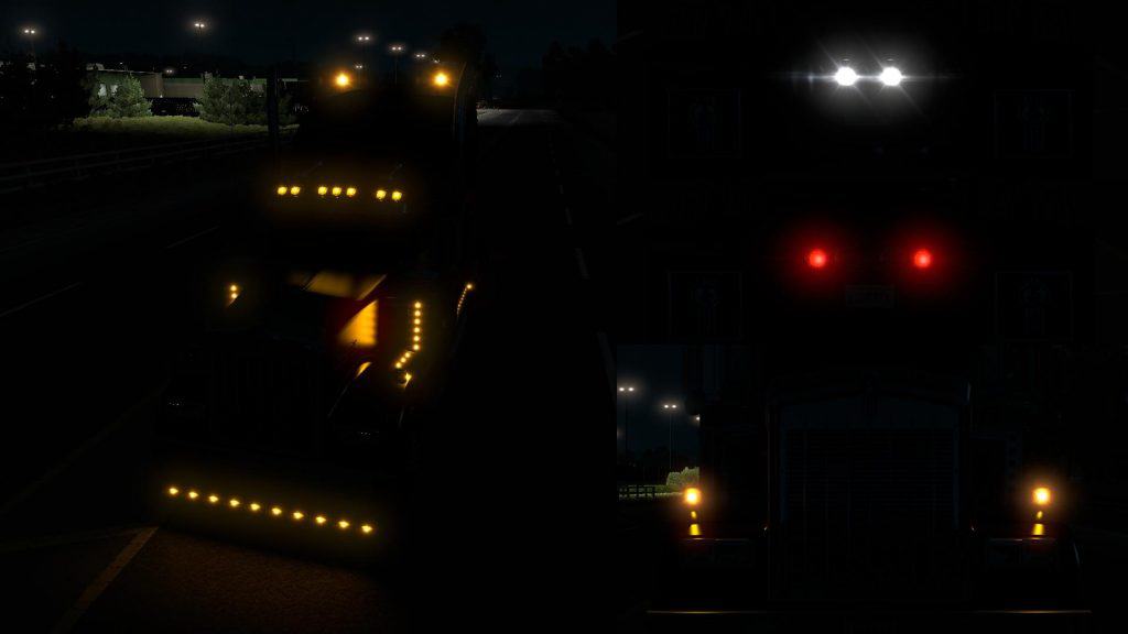 IMPROVED HEADLIGHTS V3.0 MOD American Truck Simulator mod ATS mod