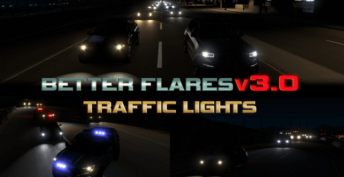 Improved headlights ATS American Truck Simulator mod ATS mod