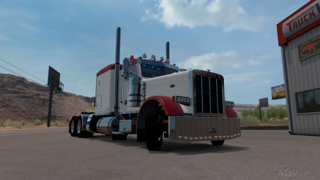 Viper Ats Mod Red and White Skin for Viper 389 Mod ATS | American Truck Simulator Mod