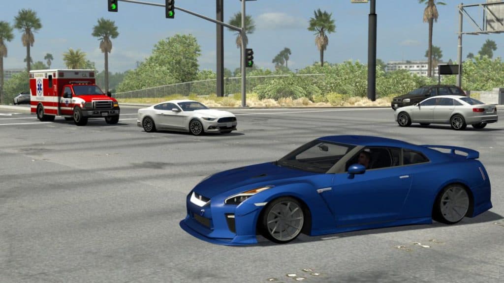 Nissan GTR R35 V2 ATS Car 1.36 | American Truck Simulator Mod