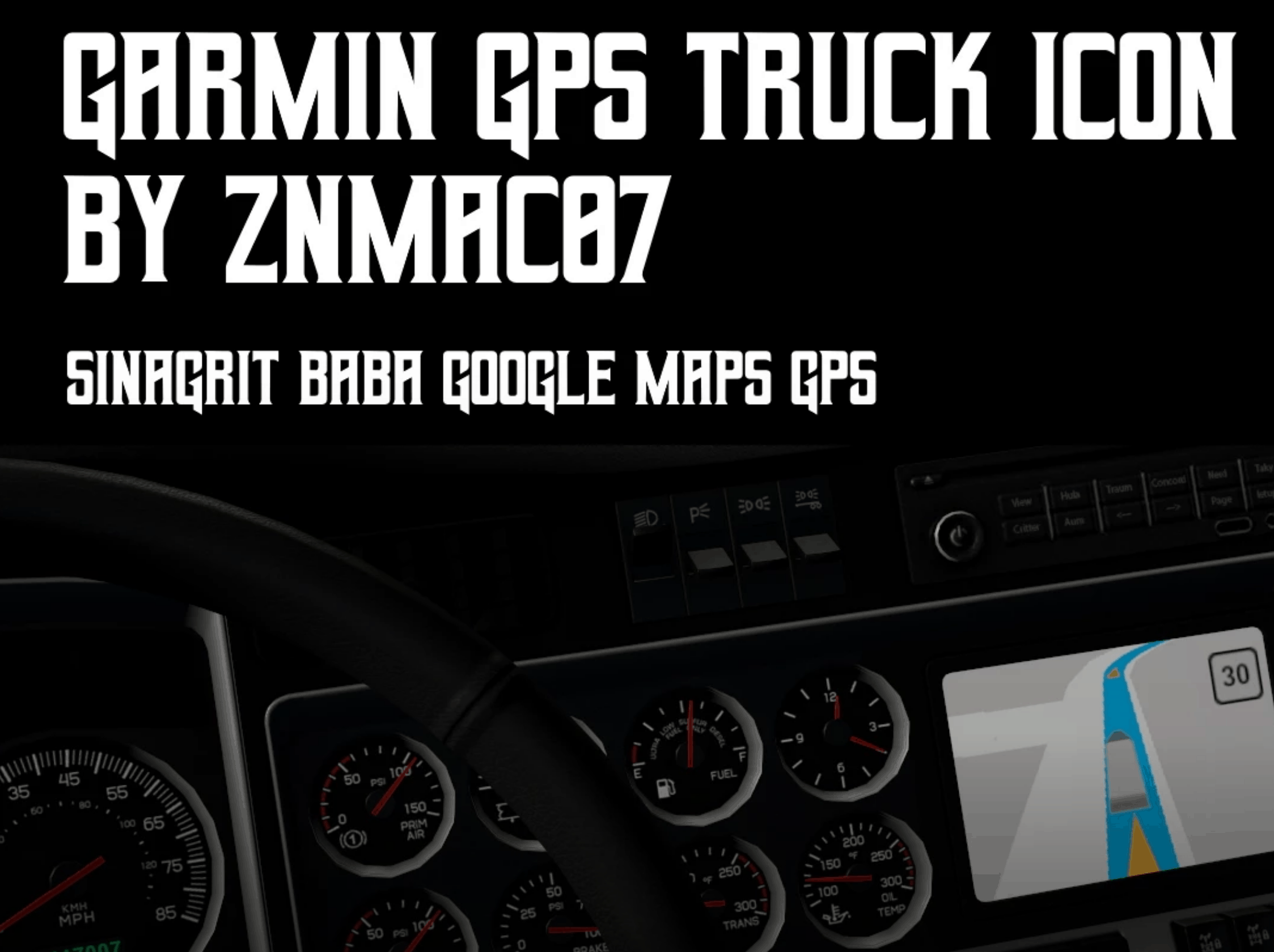 Garmin GPS Truck Icon 1.40 American Truck Simulator mod ATS mod