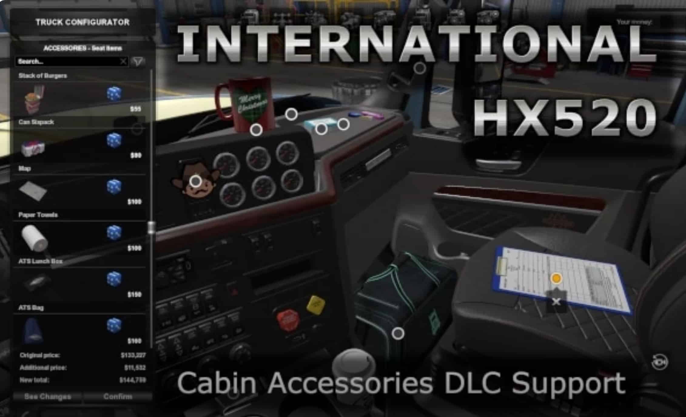 International HX520 Cabin Accessories DLC Support v1.0 American Truck