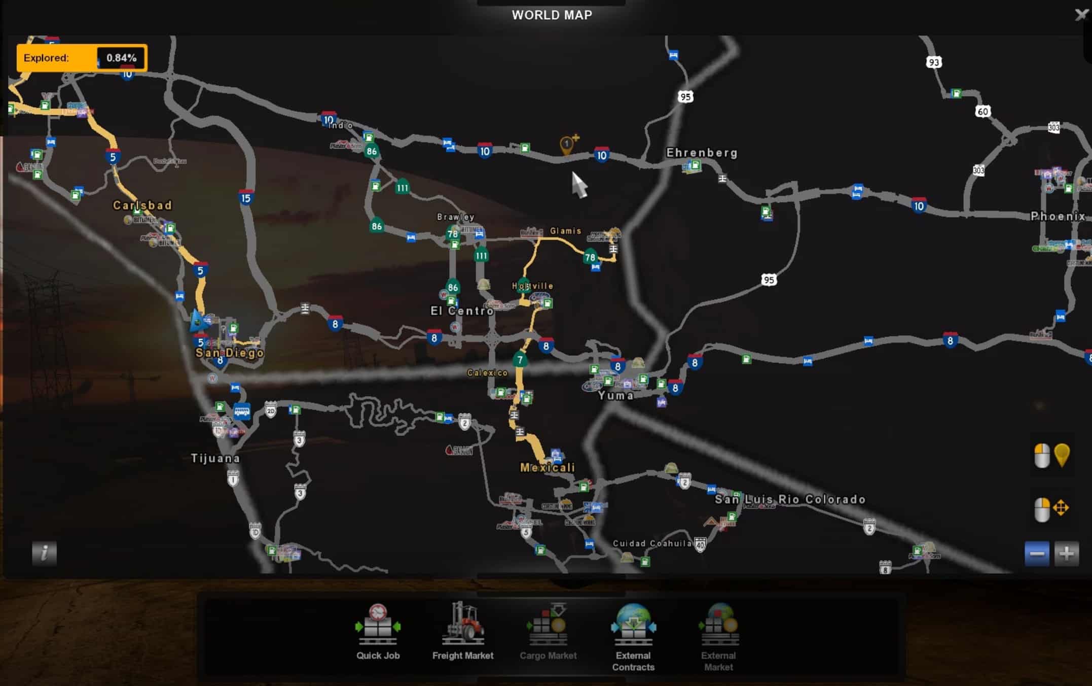 Атс дороги. American Truck Simulator карта. Карта ATS 1.37. Карта DLC ETS 2. Карты етс 2 и АТС.