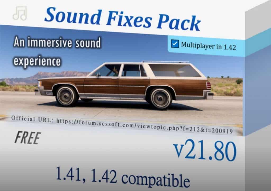 ATS Sound Fixes Pack v21.80 | American Truck Simulator Mod
