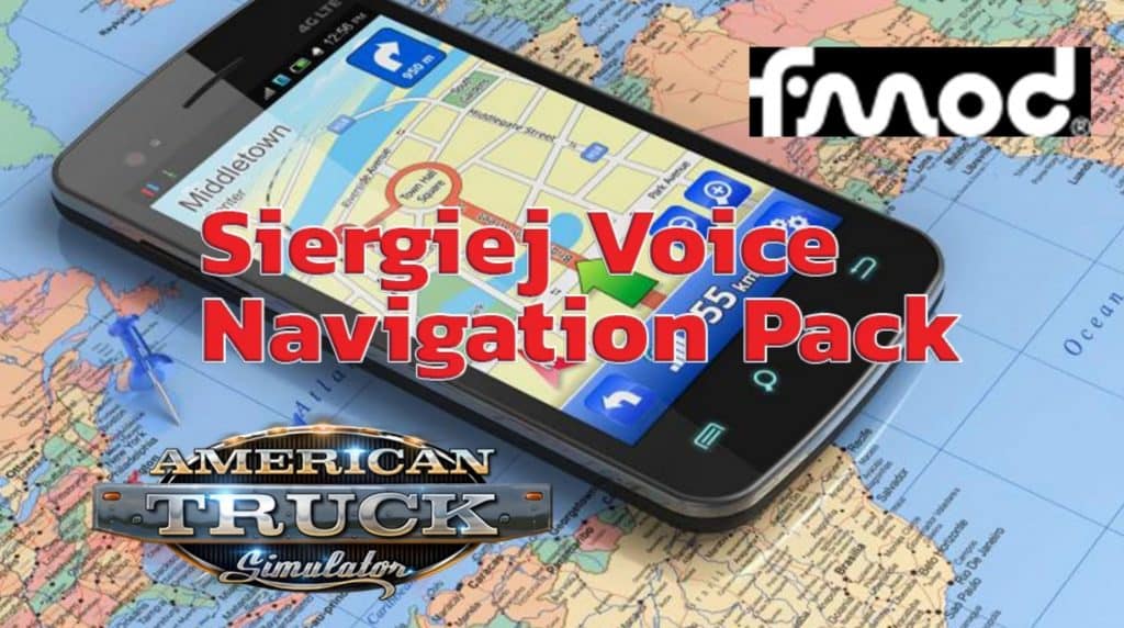 SIERGIEJ VOICE NAVIGATION PACK ATS v2.2 | American Truck Simulator Mod