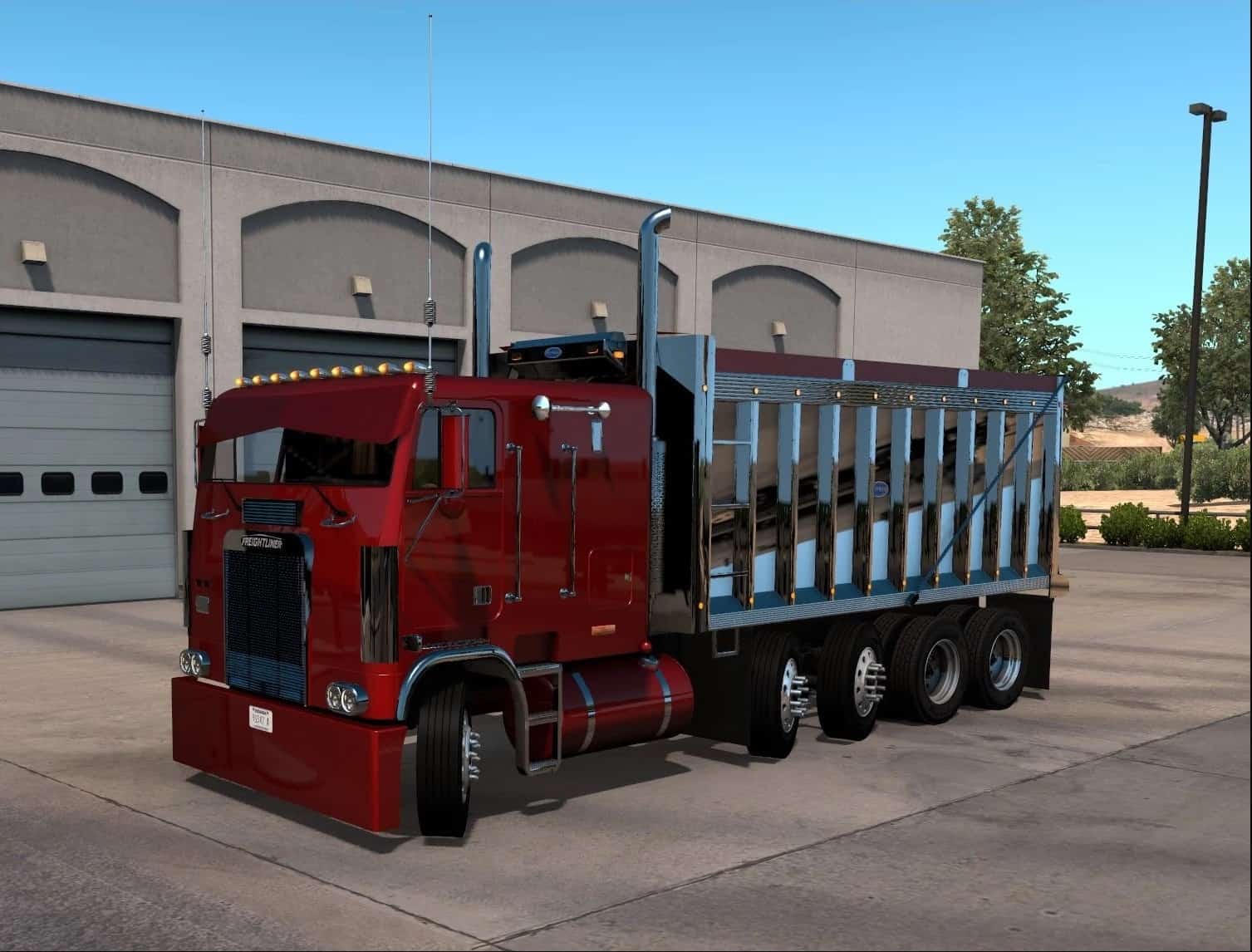 Грузовики для атс 1.49. Freightliner FLB кастом трак. АТС freightliner FLB. Грузовики для ATS 1.38. Грузовик freightliner для Американ трак.