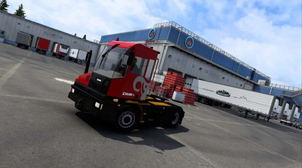 Tractor Mod Ats Kalmar T2 Terminal Tractor v1.6 for ATS 1.49 | American Truck Simulator Mod
