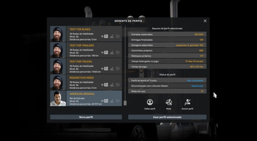 ALL PROFILES ATS 05 06 2025 1.0 1.54 | American Truck Simulator Mod