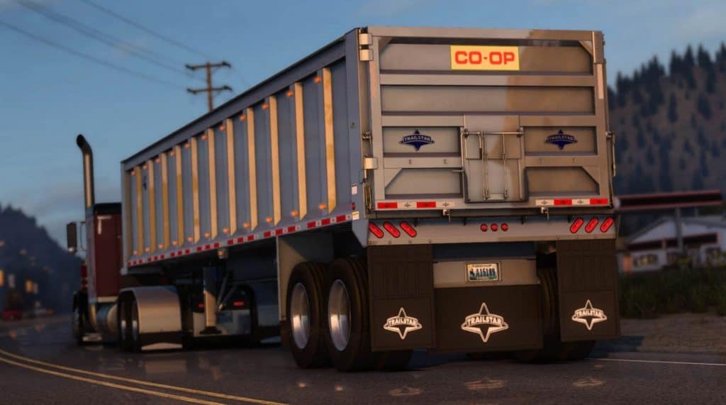 American Truck Simulator recebe mod 39FT Trailstar Frame-style End Dump v1.0.1