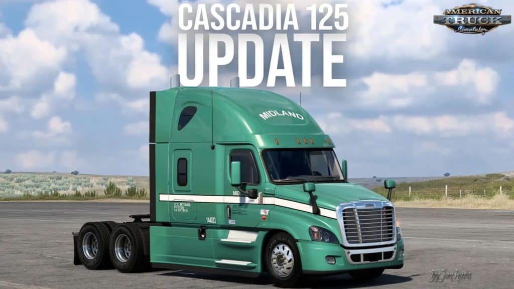 Freightshaker Cascadia 125 v3.6.1 para American Truck Simulator: Atualização Imperdível