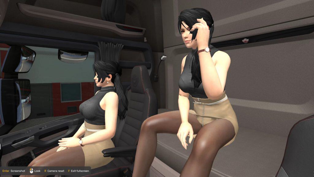 Baixe grátis Momiji Co-driver v1.0 e adicione vida ao American Truck Simulator