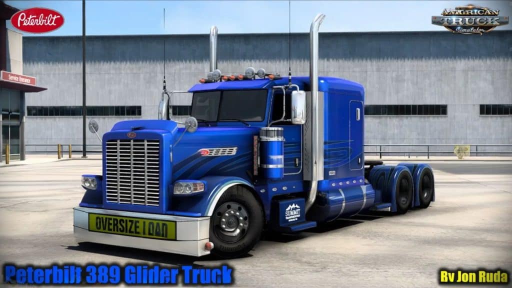 Mod do Peterbilt 389 Glider Truck v7.7.1 chega ao American Truck Simulator 1.59.x