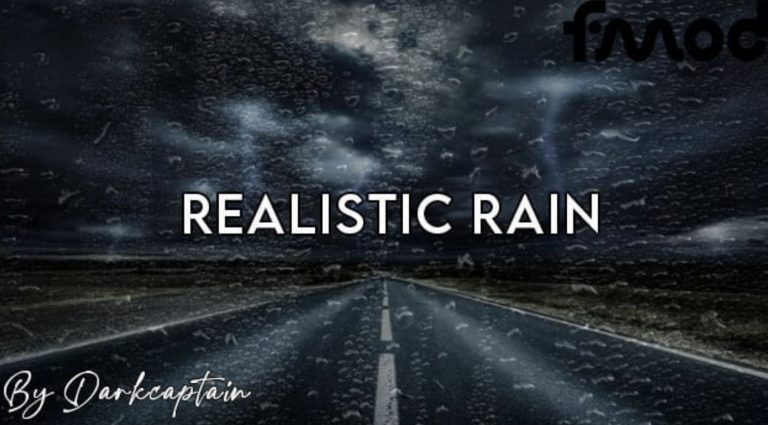 Realistic Rain v5.2.1.1 | American Truck Simulator Mod