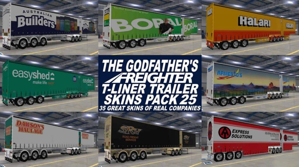 The Godfather’s Freighter T Liner Trailer Skins Pack 25 v1.0