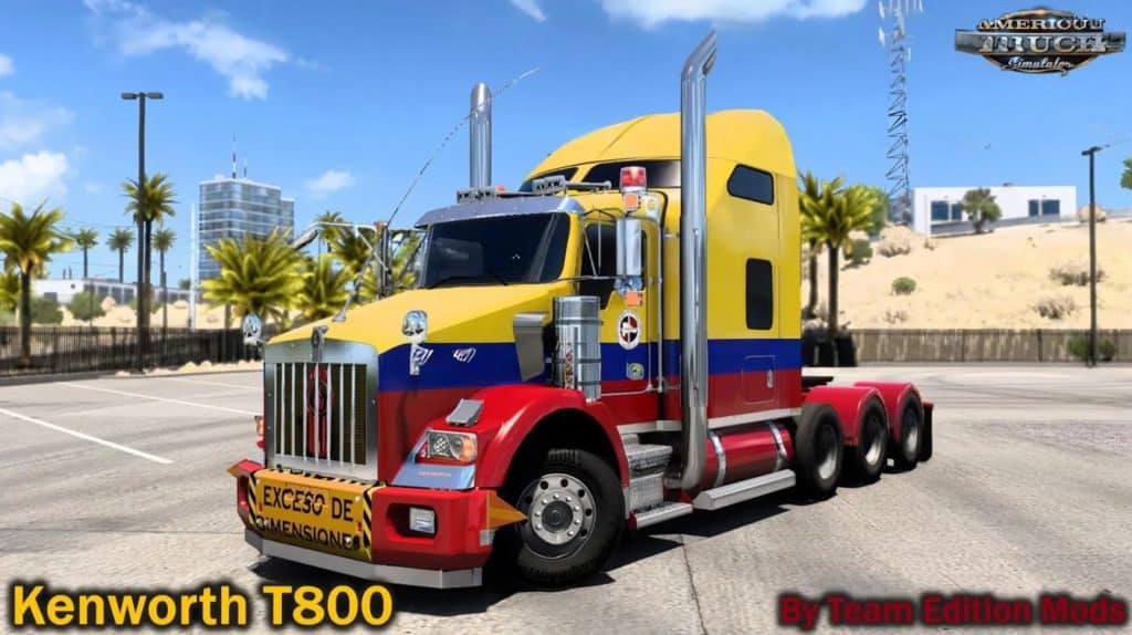 Kenworth T800 Truck v2.3 By Team Edition Mods (1.60.x)