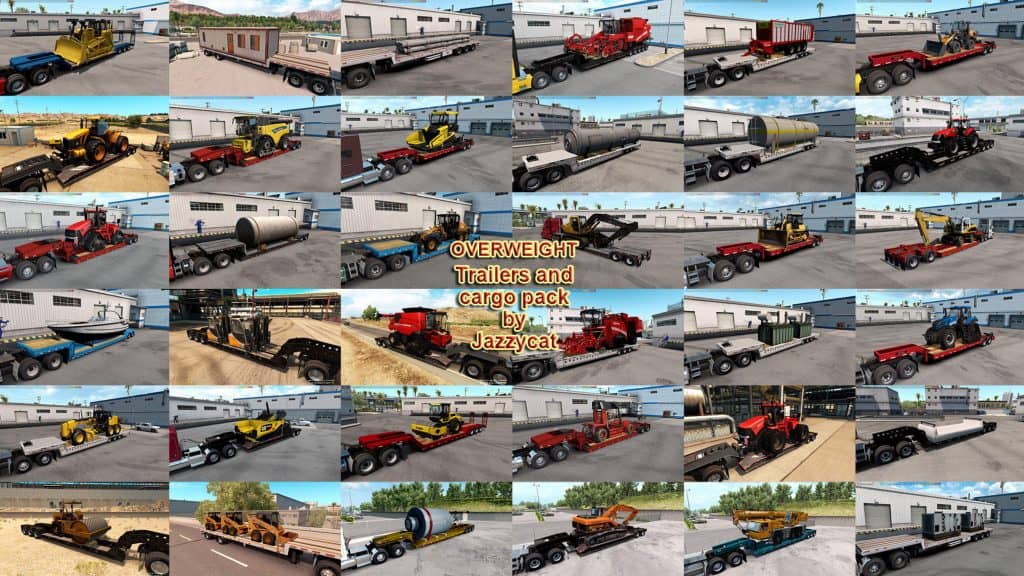 Overweight Trailers and Cargo Pack by Jazzycat 6.2.3