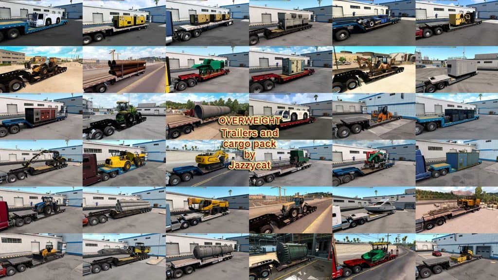 Overweight Trailers and Cargo Pack by Jazzycat 6.2.4