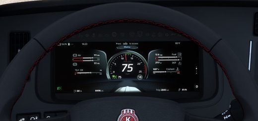 Kenworth T680 Next Gen Improved Dashboard