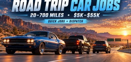 Road Trip Car Jobs | 20–700 Miles | $5K–$55K Pay