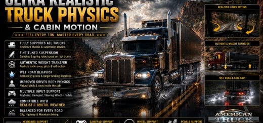 Ultra Realistic Truck Physics & Cabin Motion V3.0