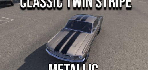 1967 Ford Mustang – Classic Twin Stripe | Metallic + Mask