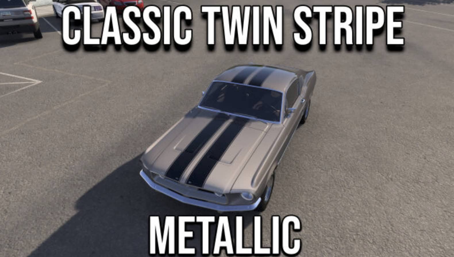 1967 Ford Mustang – Classic Twin Stripe | Metallic + Mask