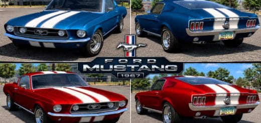 1967 Ford Mustang – Matte Metallic Racing Stripes