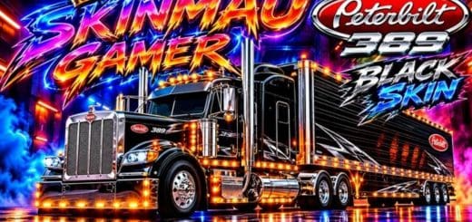 Black Skin Peterbilt 389