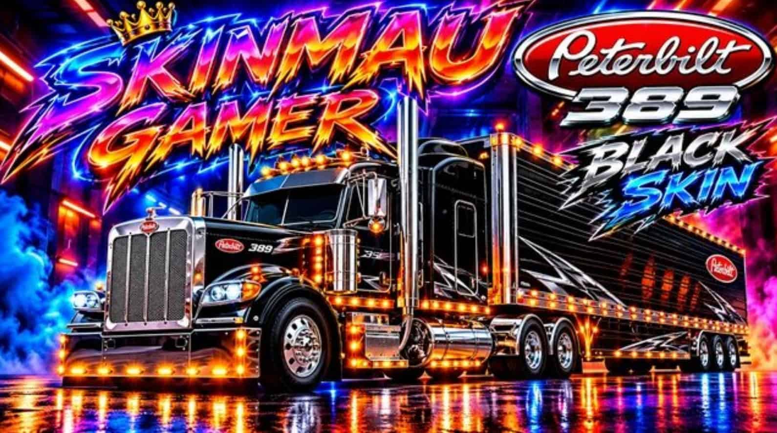 Black Skin Peterbilt 389