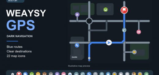 Google Maps Style GPS – Dark Mode – By weaysy