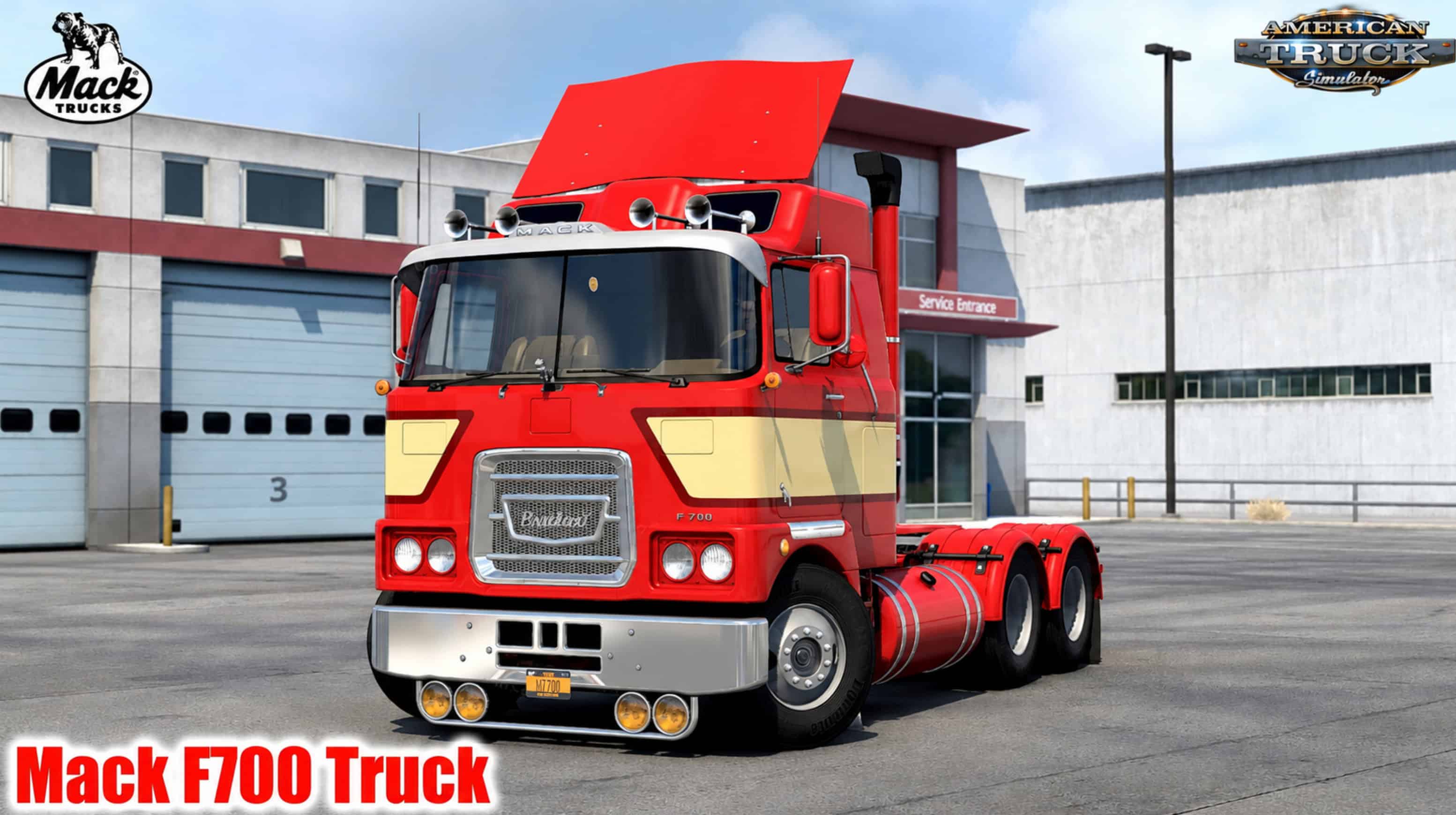 Mack F700 Truck + Interior v1.4 (1.61.x)