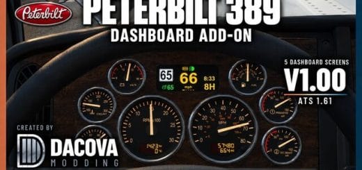 Peterbilt 389 Dashboard Add-on 1.0