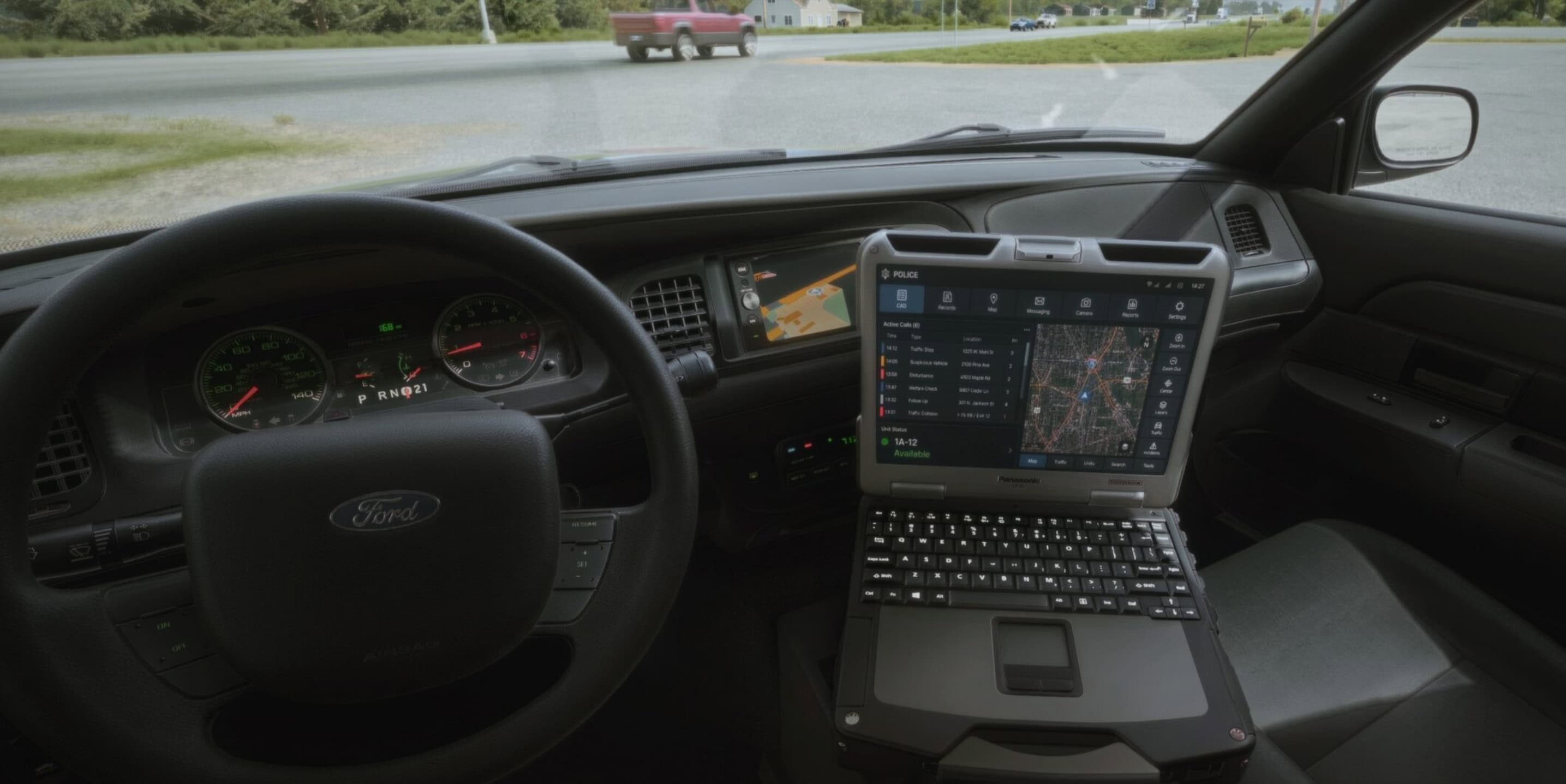 Police Crown Vic Interior v1.0