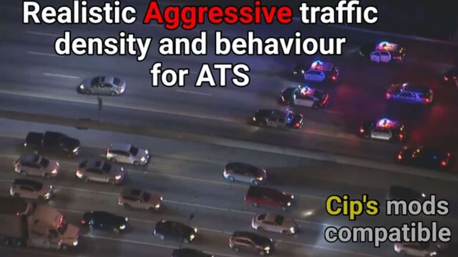 Realistic Agressive traffic density and behaviour for ATS (v1.1)