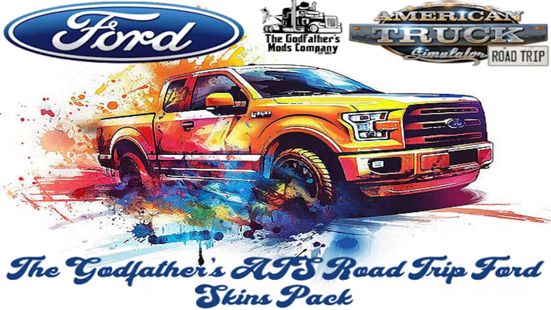 The Godfather’s ATS Road Trip Ford Skins Pack v1.0