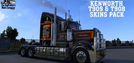 The Godfather’s Kenworth T909 & T908 Skins Pack v1.2