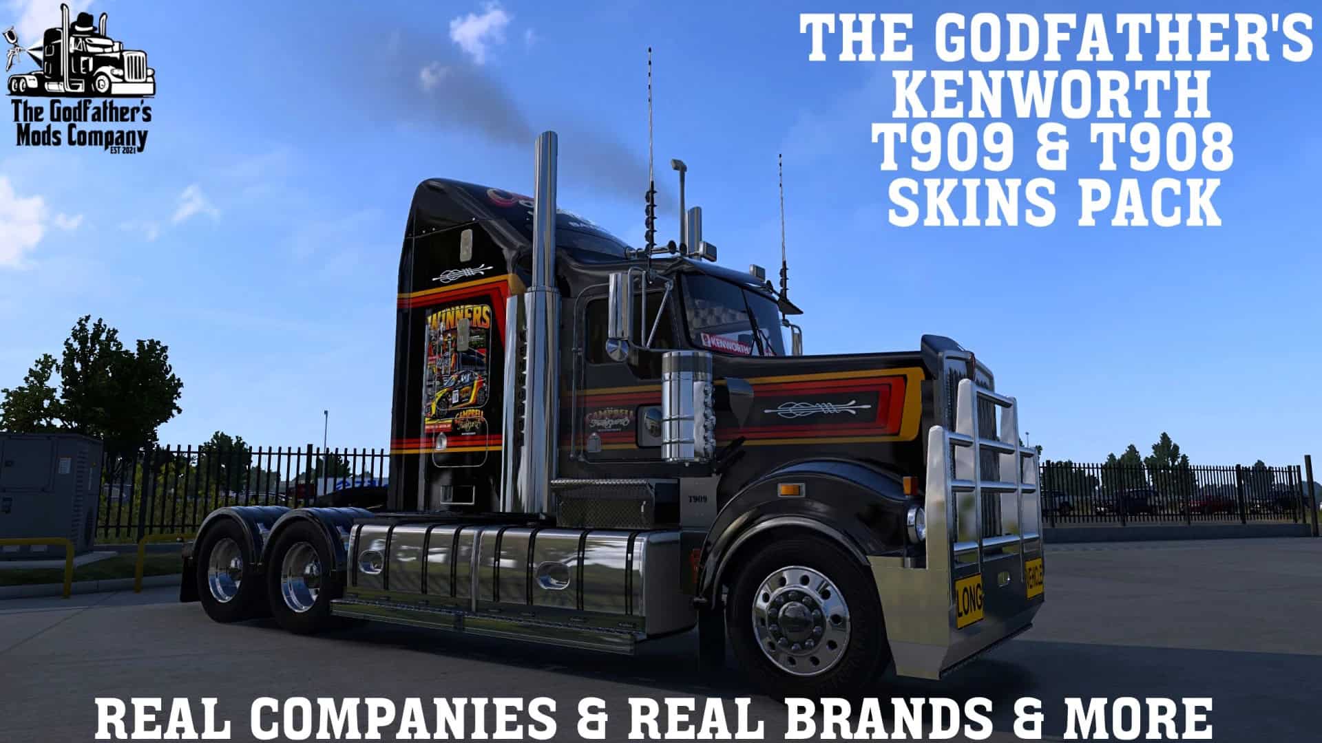 The Godfather’s Kenworth T909 & T908 Skins Pack v1.2