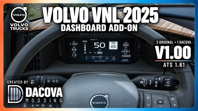 Volvo VNL 2025 Dashboard Add-on 1.0