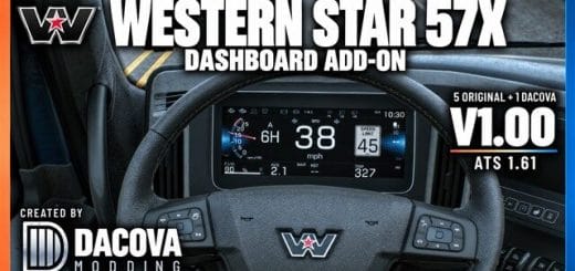 Western Star 57X Dashboard Add-on 1.0