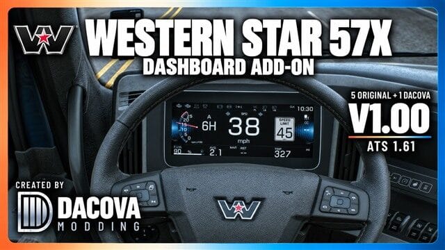 Western Star 57X Dashboard Add-on 1.0