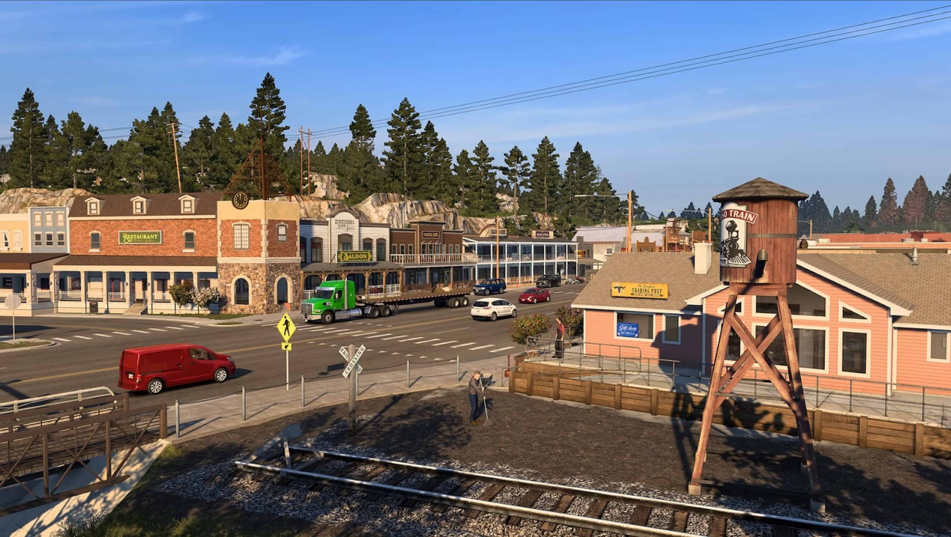 The scenery changes quickly